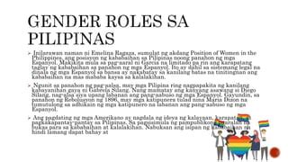 ang pasas na pinagpupuyatan ng mga kalalakihan|Kalalakihan may papel din sa Women’s Month .